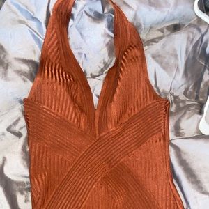 FASHION NOVA MIDI BANDAGE DRESS SIZE M